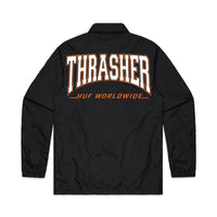 Huf Thrasher Black Split Coaches Jacket